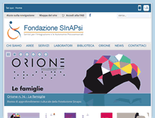 Tablet Screenshot of fondazionesinapsi.it